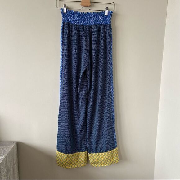 Aerie-printed Wide Leg Smocked Waist Pants (Size:Small) - Picture 2 of 8